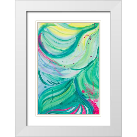Contempo I White Modern Wood Framed Art Print with Double Matting by Papa, Kat