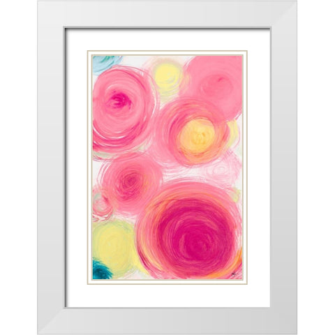 Contempo III White Modern Wood Framed Art Print with Double Matting by Papa, Kat