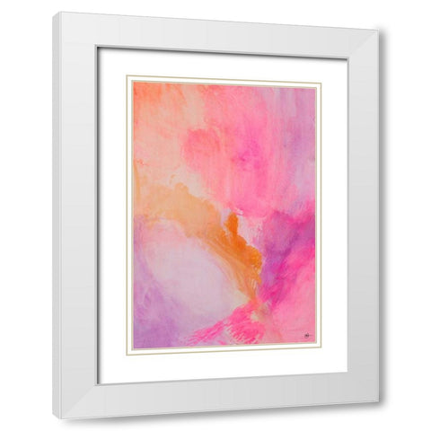 Contempo III White Modern Wood Framed Art Print with Double Matting by Papa, Kat