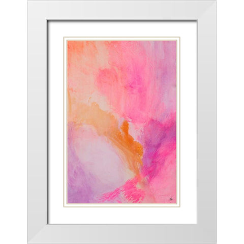 Contempo III White Modern Wood Framed Art Print with Double Matting by Papa, Kat