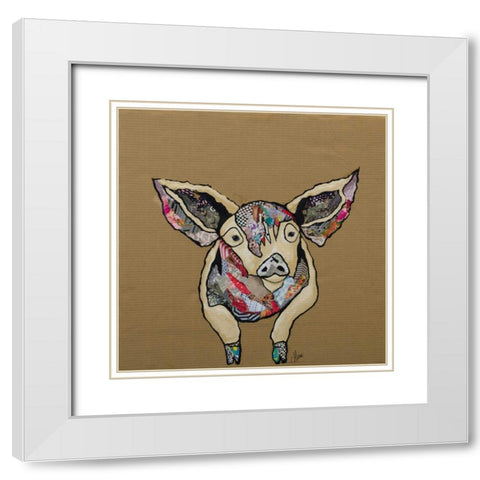 Farm Collage I White Modern Wood Framed Art Print with Double Matting by Ritter, Gina