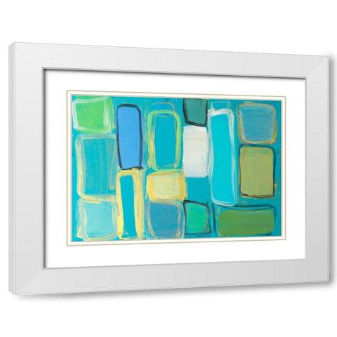 Standing Imitation I White Modern Wood Framed Art Print with Double Matting by Loreth, Lanie