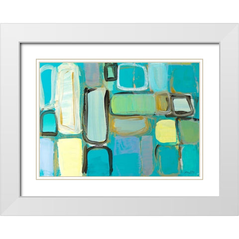 Standing Imitation II White Modern Wood Framed Art Print with Double Matting by Loreth, Lanie
