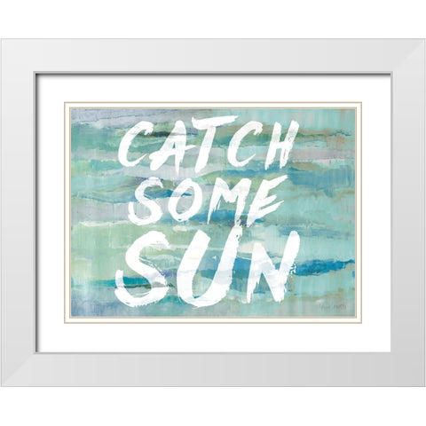 Catch Some Sun White Modern Wood Framed Art Print with Double Matting by Loreth, Lanie