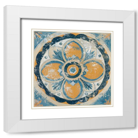 Bright Portugese Hue White Modern Wood Framed Art Print with Double Matting by Pinto, Patricia