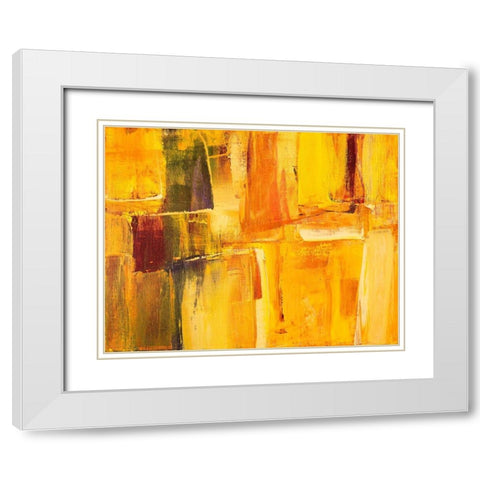 Impromptu White Modern Wood Framed Art Print with Double Matting by Loreth, Lanie