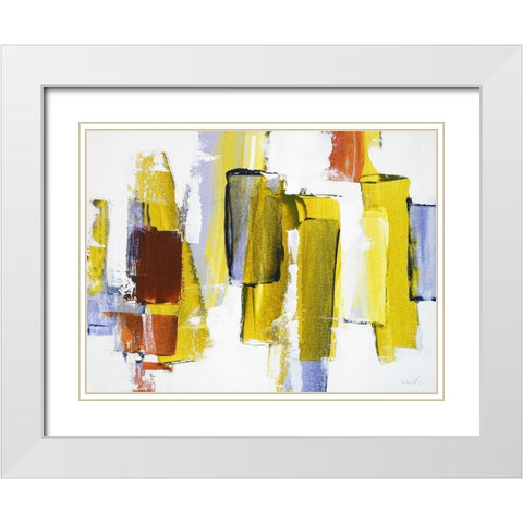 Spring Drifts II White Modern Wood Framed Art Print with Double Matting by Loreth, Lanie