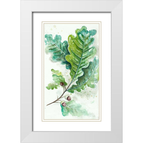 Branches To The Wind II White Modern Wood Framed Art Print with Double Matting by Pinto, Patricia