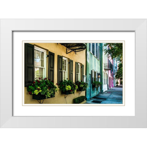 Charleston White Modern Wood Framed Art Print with Double Matting by Bill Carson Photography