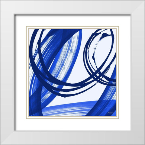 Cool Winds White Modern Wood Framed Art Print with Double Matting by Meneely, Dan