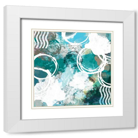 Color Script I White Modern Wood Framed Art Print with Double Matting by Meneely, Dan