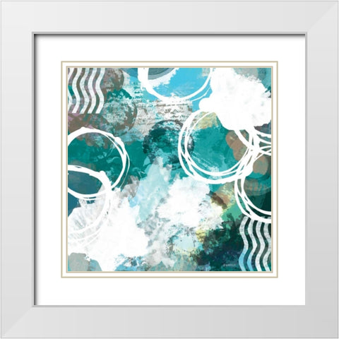 Color Script I White Modern Wood Framed Art Print with Double Matting by Meneely, Dan