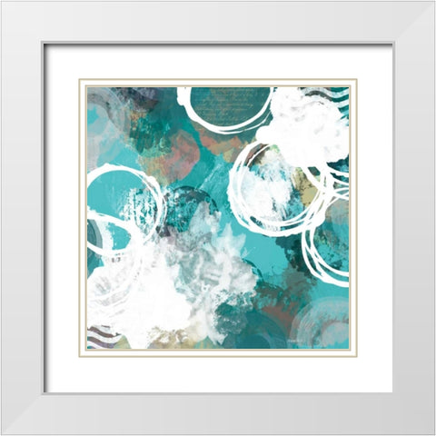 Color Script II White Modern Wood Framed Art Print with Double Matting by Meneely, Dan