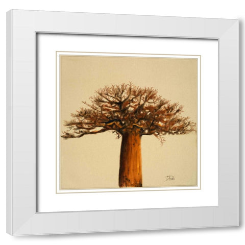 Madagascar Safari I White Modern Wood Framed Art Print with Double Matting by Pinto, Patricia