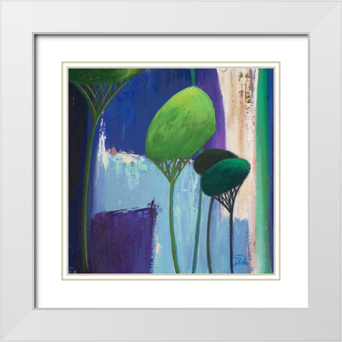 Night Is Coming II White Modern Wood Framed Art Print with Double Matting by Pinto, Patricia