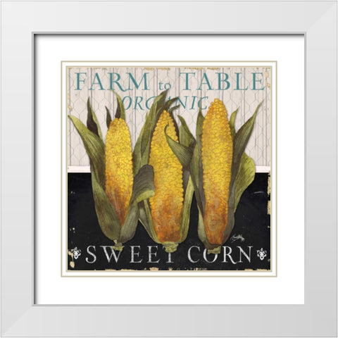 Vegetable Farm Fresh I White Modern Wood Framed Art Print with Double Matting by Medley, Elizabeth