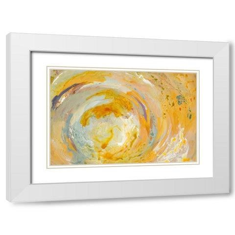 Swirl Oasis White Modern Wood Framed Art Print with Double Matting by Loreth, Lanie