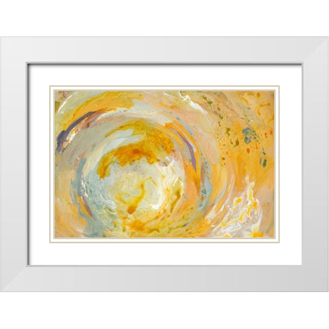 Swirl Oasis White Modern Wood Framed Art Print with Double Matting by Loreth, Lanie