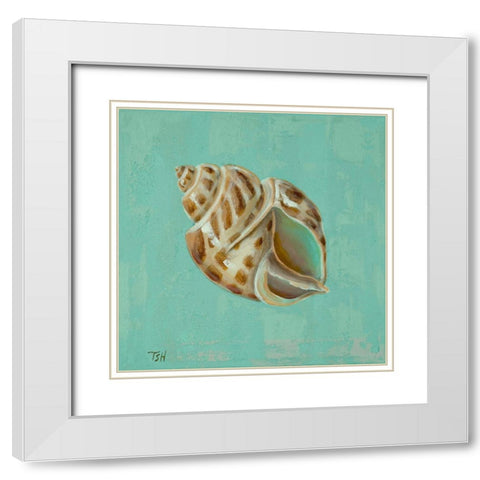Oceans Gift II White Modern Wood Framed Art Print with Double Matting by Hakimipour, Tiffany