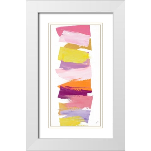 Cotton Candy White Modern Wood Framed Art Print with Double Matting by Coolick, Ann Marie