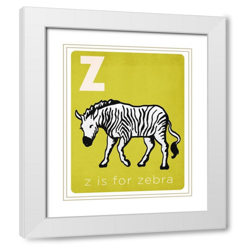 Learning Series IV White Modern Wood Framed Art Print with Double Matting by Medley, Elizabeth