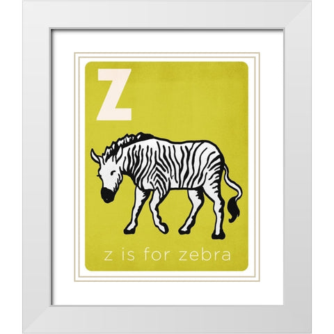 Learning Series IV White Modern Wood Framed Art Print with Double Matting by Medley, Elizabeth