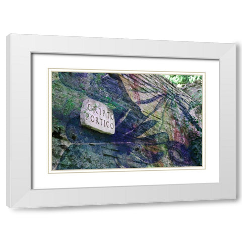 Cripto White Modern Wood Framed Art Print with Double Matting by James, Nola