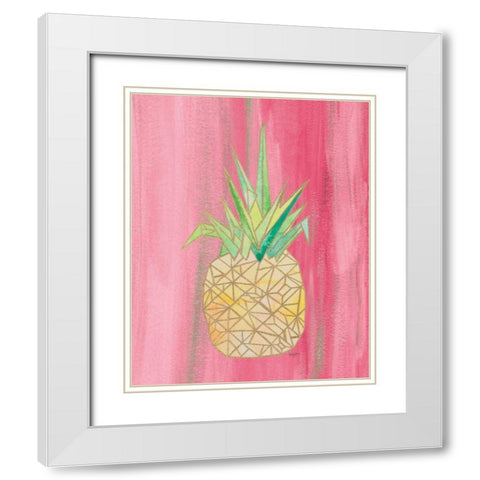 Bright Origami II White Modern Wood Framed Art Print with Double Matting by James, Nola