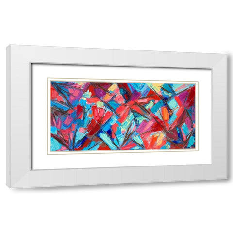 Abscission White Modern Wood Framed Art Print with Double Matting by Coolick, Ann Marie