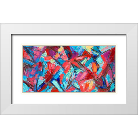 Abscission White Modern Wood Framed Art Print with Double Matting by Coolick, Ann Marie