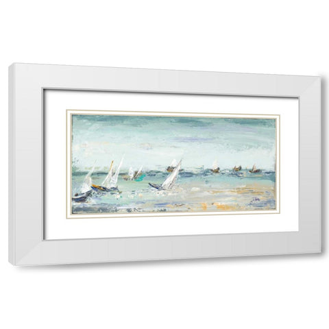 Classic Water Adventure White Modern Wood Framed Art Print with Double Matting by Pinto, Patricia