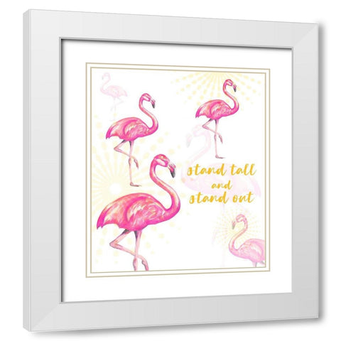 Stand Tall And Stand Out White Modern Wood Framed Art Print with Double Matting by Hakimipour, Tiffany