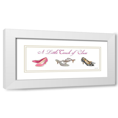 Class and Beauty I White Modern Wood Framed Art Print with Double Matting by Loreth, Lanie