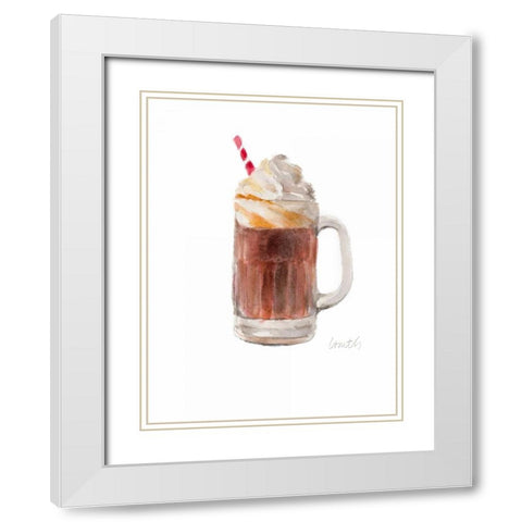 Water Color Cold Dessert II White Modern Wood Framed Art Print with Double Matting by Loreth, Lanie