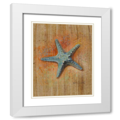 Starfish I White Modern Wood Framed Art Print with Double Matting by Loreth, Lanie