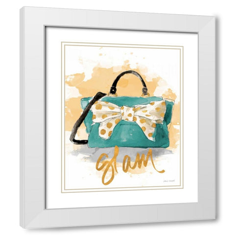 Glam Purse White Modern Wood Framed Art Print with Double Matting by Loreth, Lanie