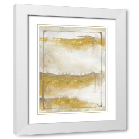 Fog Abstract I White Modern Wood Framed Art Print with Double Matting by Medley, Elizabeth