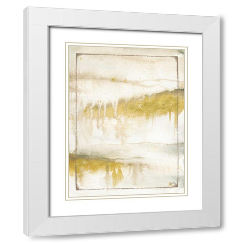 Fog Abstract II White Modern Wood Framed Art Print with Double Matting by Medley, Elizabeth