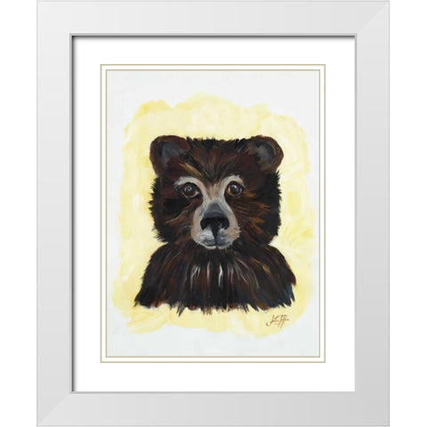 Bear Bear White Modern Wood Framed Art Print with Double Matting by DeRice, Julie