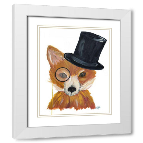 Proper Animals III White Modern Wood Framed Art Print with Double Matting by DeRice, Julie