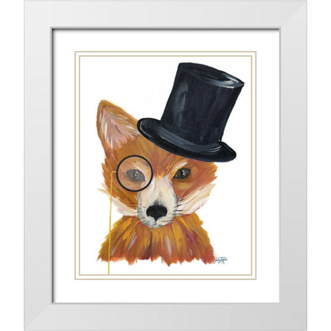 Proper Animals III White Modern Wood Framed Art Print with Double Matting by DeRice, Julie