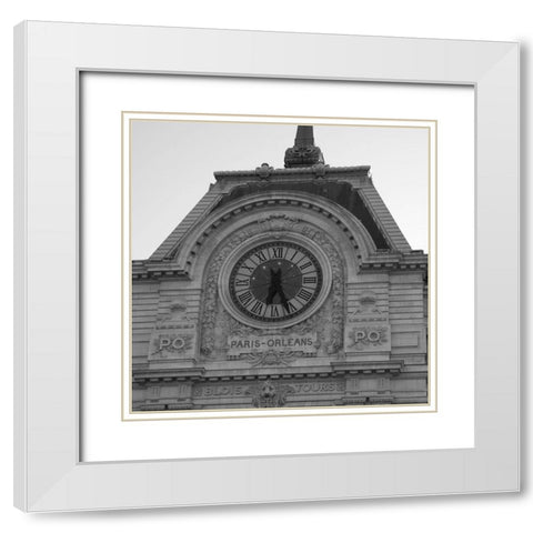 Paris Scene IV White Modern Wood Framed Art Print with Double Matting by Navas, Emily