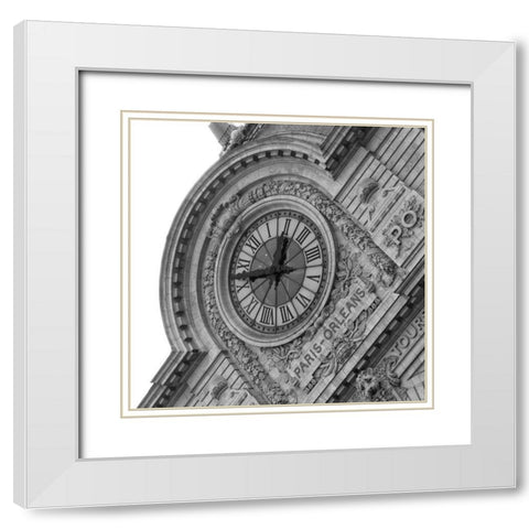 Paris Views III White Modern Wood Framed Art Print with Double Matting by Navas, Emily