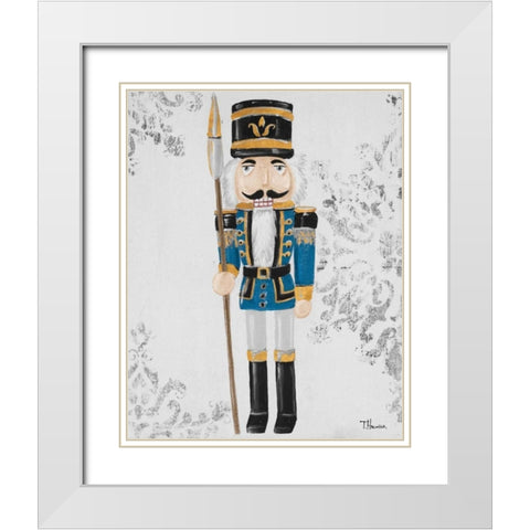 Elegant Nutcracker I White Modern Wood Framed Art Print with Double Matting by Hakimipour, Tiffany