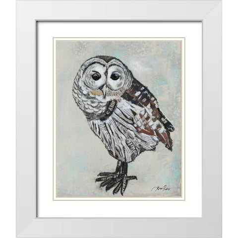 Who Are You II White Modern Wood Framed Art Print with Double Matting by Ritter, Gina