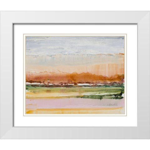 Desert Grasslands White Modern Wood Framed Art Print with Double Matting by Loreth, Lanie