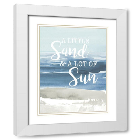 Little Sand Lot of Sun White Modern Wood Framed Art Print with Double Matting by Loreth, Lanie