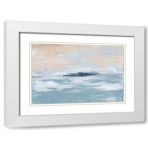 Muted Modern Serenity White Modern Wood Framed Art Print with Double Matting by Loreth, Lanie