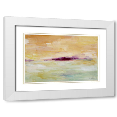 Modern Serenity White Modern Wood Framed Art Print with Double Matting by Loreth, Lanie