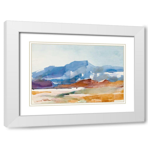 Pedernal White Modern Wood Framed Art Print with Double Matting by Loreth, Lanie